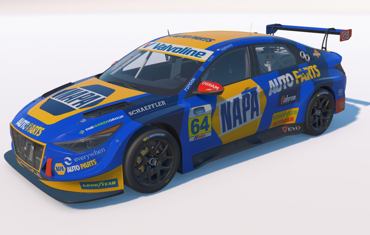 Preview of Hyundai Elantra - BTCC NAPA 2026. Lewis Selby variant by Jason Carvalho