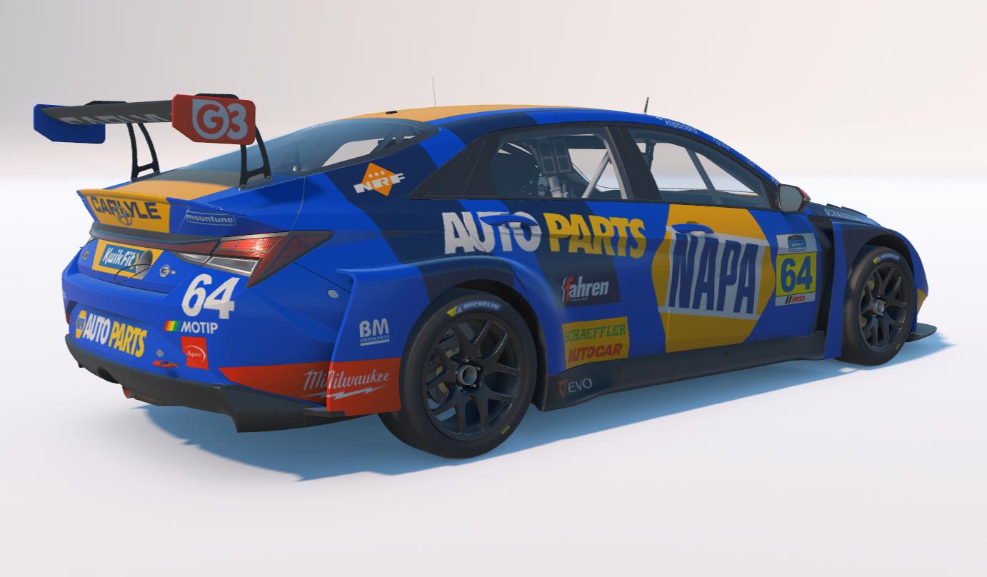 Preview of Hyundai Elantra - BTCC NAPA 2026. Lewis Selby variant by Jason Carvalho