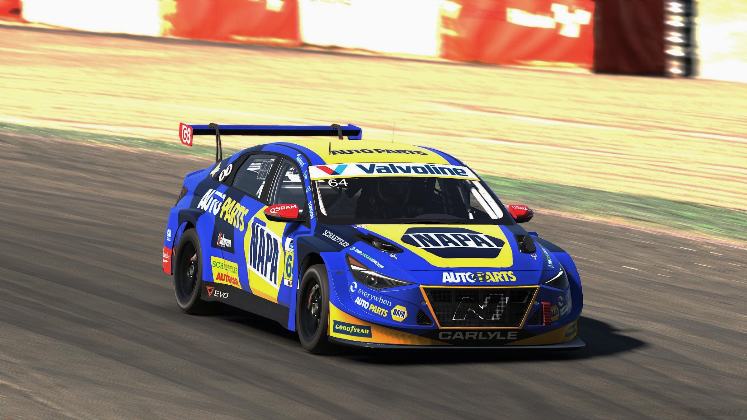 Preview of Hyundai Elantra - BTCC NAPA 2026. Lewis Selby variant by Jason Carvalho