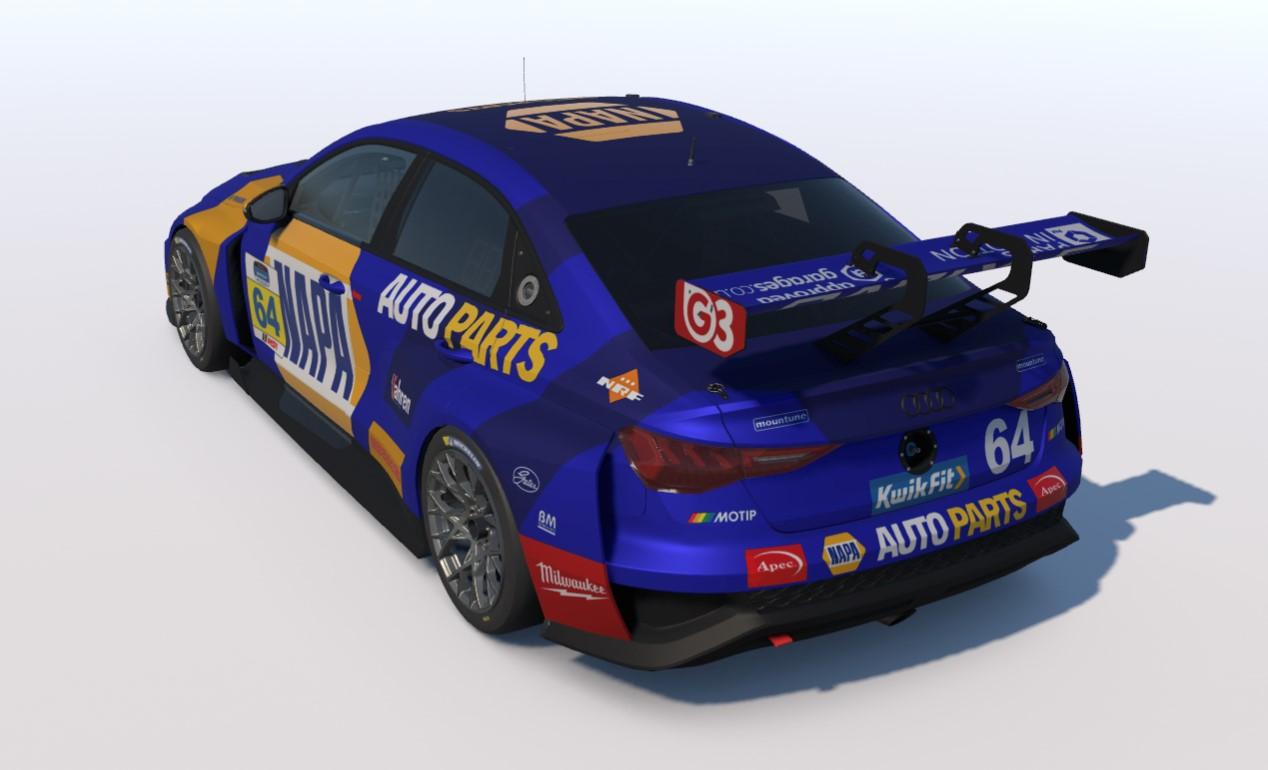 Preview of Audi RS3 LMS TCR Gen 2 BTCC NAPA Racing 2026 by Neil R.