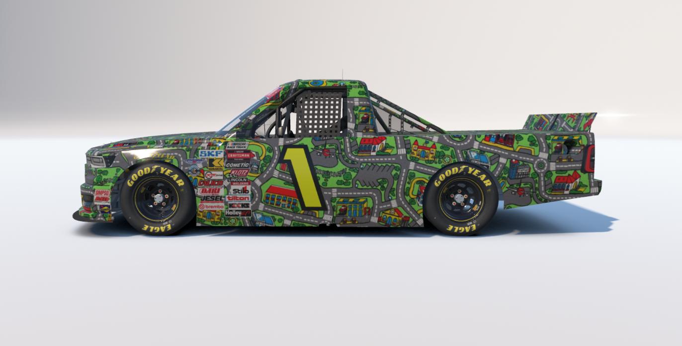 Preview of Car City Rug - Ram Truck by Carson Rowland