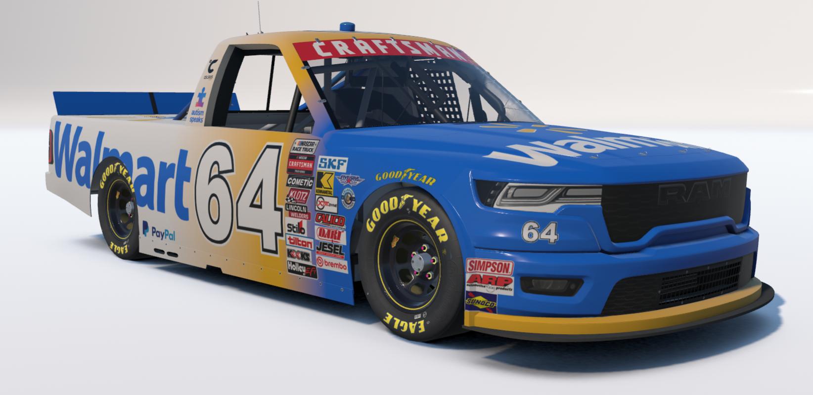 Preview of NASCAR Truck Ram Team Walmart 2026 by Johnny McNamara