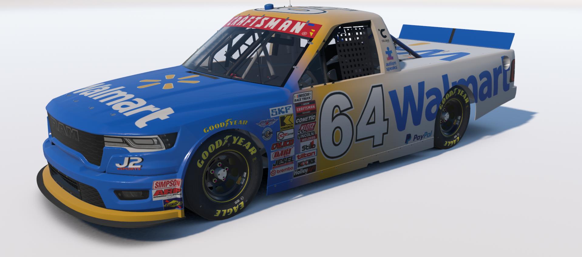 Preview of NASCAR Truck Ram Team Walmart 2026 by Johnny McNamara