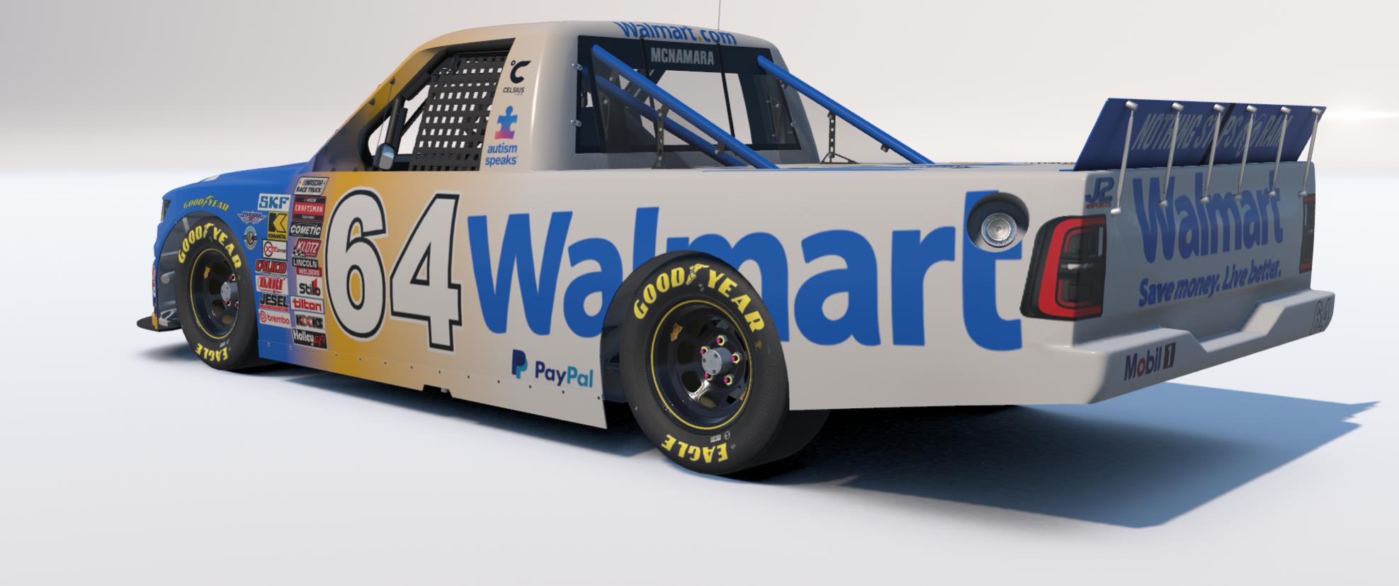Preview of NASCAR Truck Ram Team Walmart 2026 by Johnny McNamara