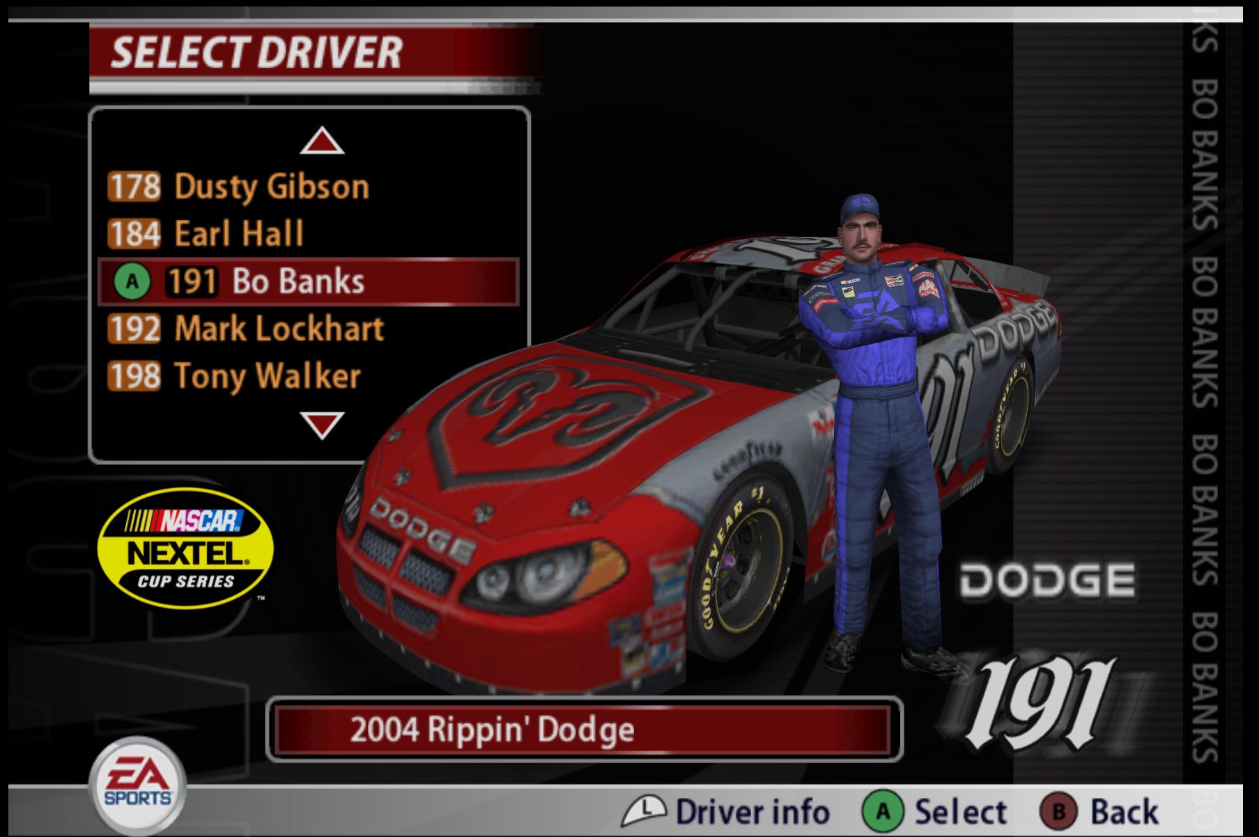 Preview of Nascar 05 191 Dodge Cup Car Sim Stamp by Kyle Carpenter