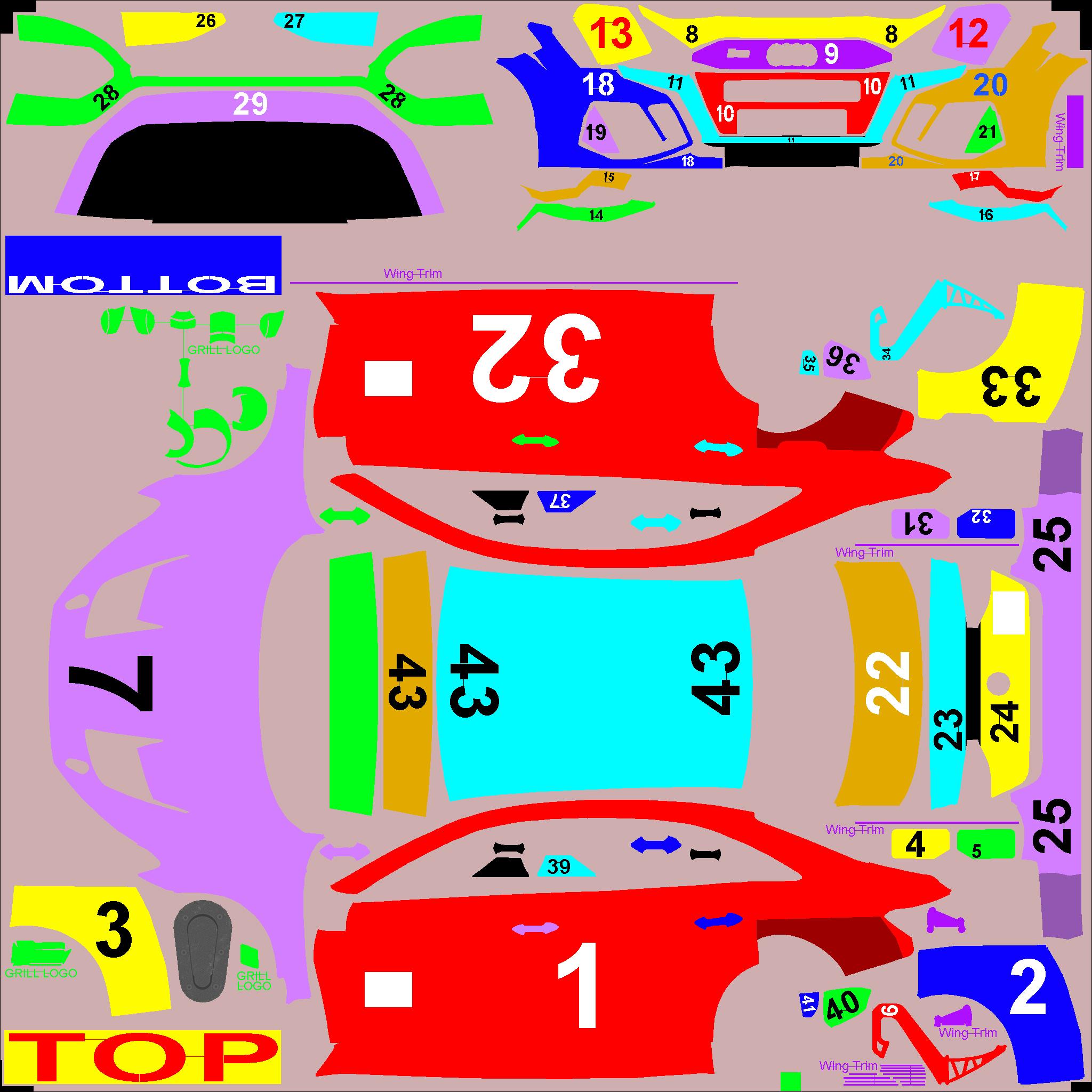 Preview of TCR Audi RS3 TGA Colored Parts by Clyde Coman