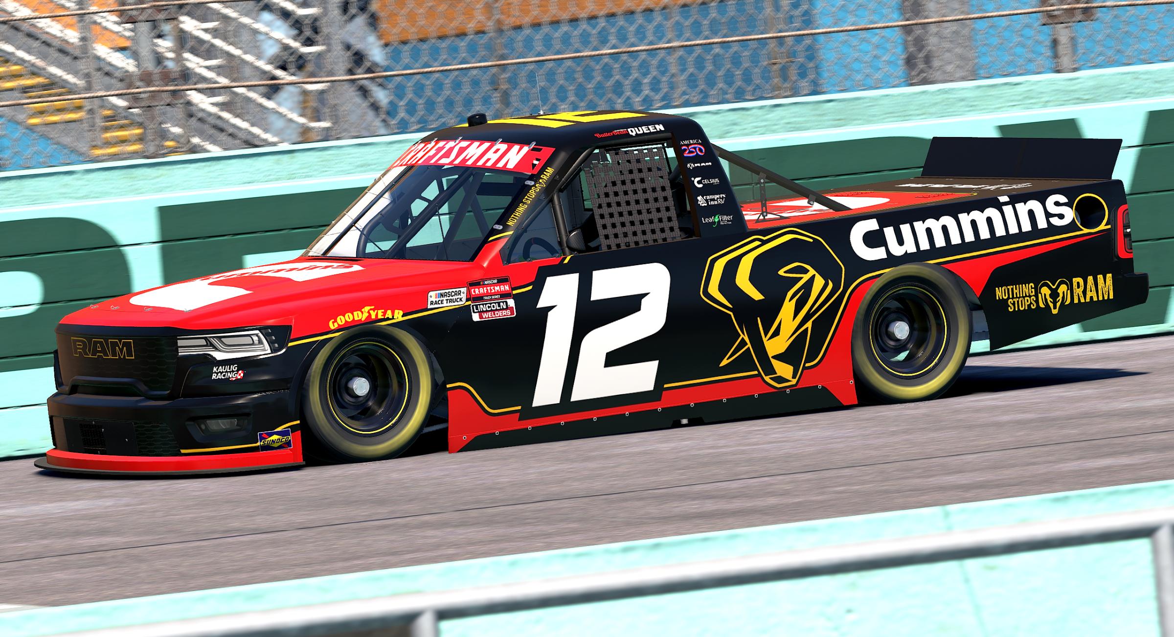 Preview of Brenden Queen - #12 Cummins RAM (2026 NCTS) by JD Laird