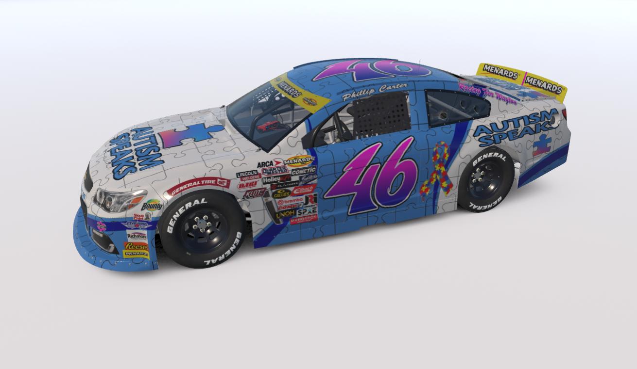 Preview of Phillip Carter Autism Speaks Arca Chevy by Brant Mickel