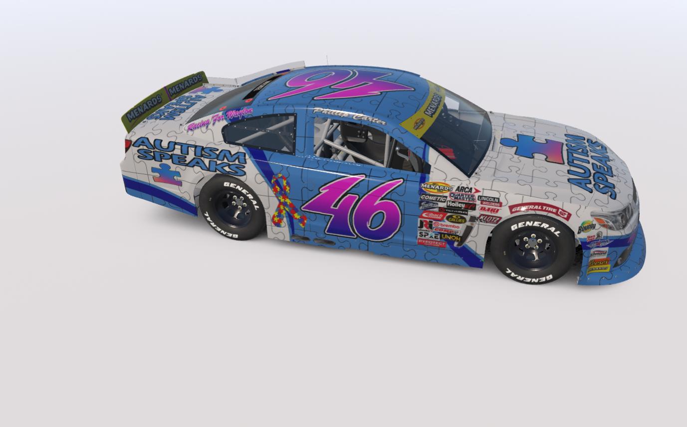 Preview of Phillip Carter Autism Speaks Arca Chevy by Brant Mickel