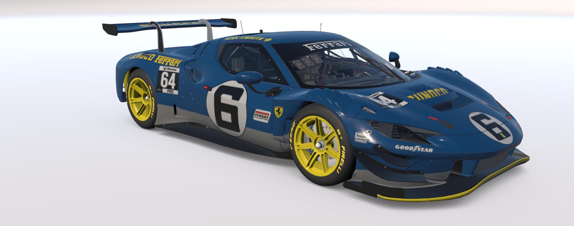 Preview of Ferrari 296 GT3 Sunoco by Jack Lauer