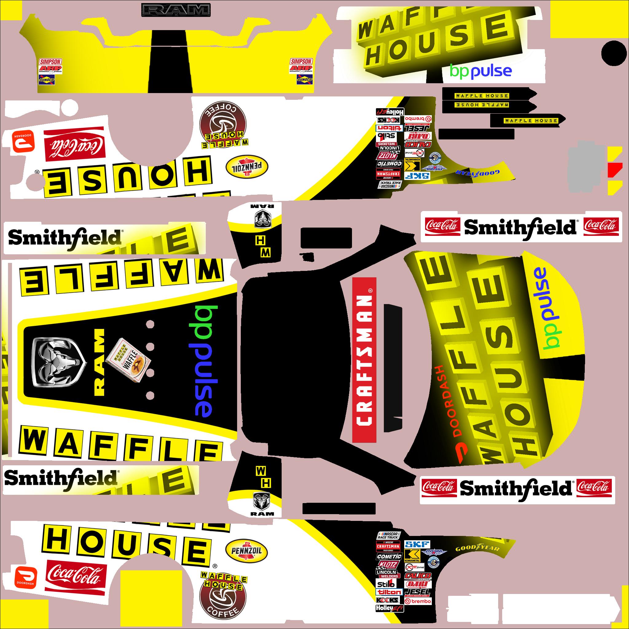 Preview of Nascar Truck Ram Waffle House by Clyde Coman