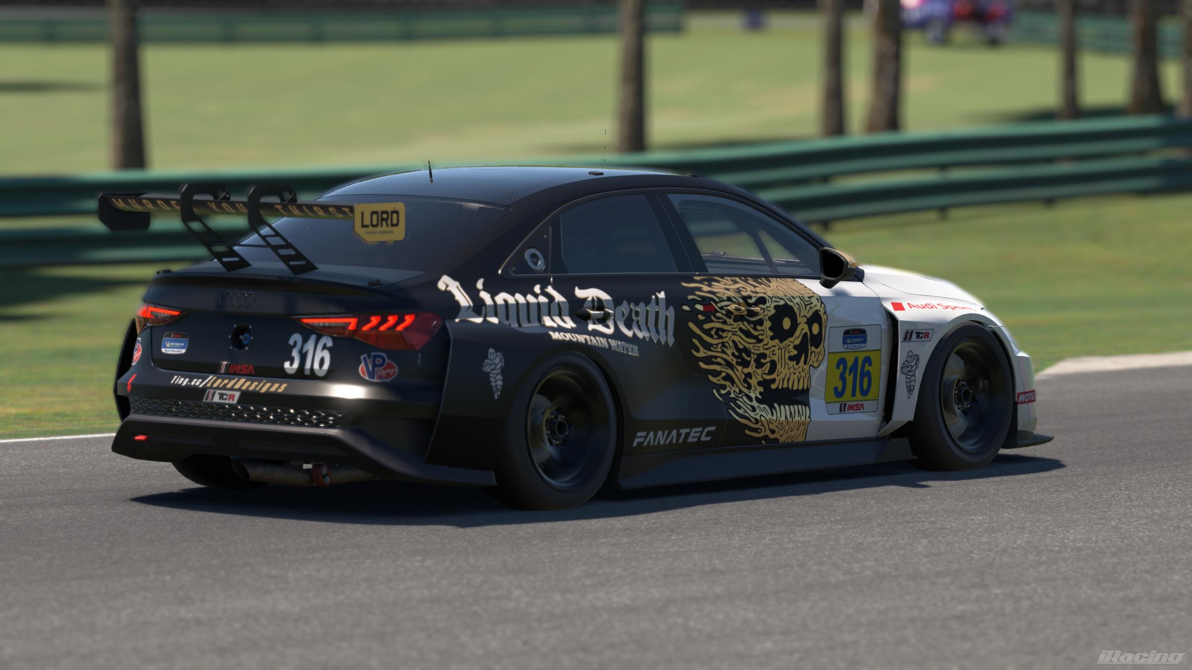 Preview of Liquid Death Mountain Water | Audi RS3 LMS Gen 2  by Charlie Lord