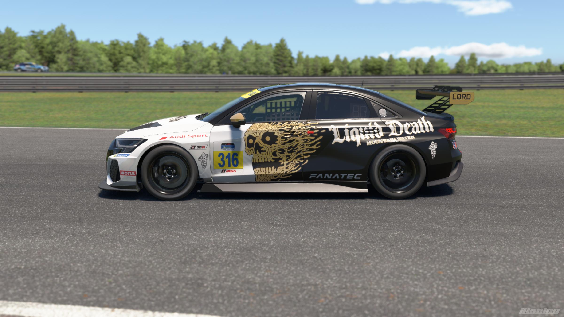 Preview of Liquid Death Mountain Water | Audi RS3 LMS Gen 2  by Charlie Lord