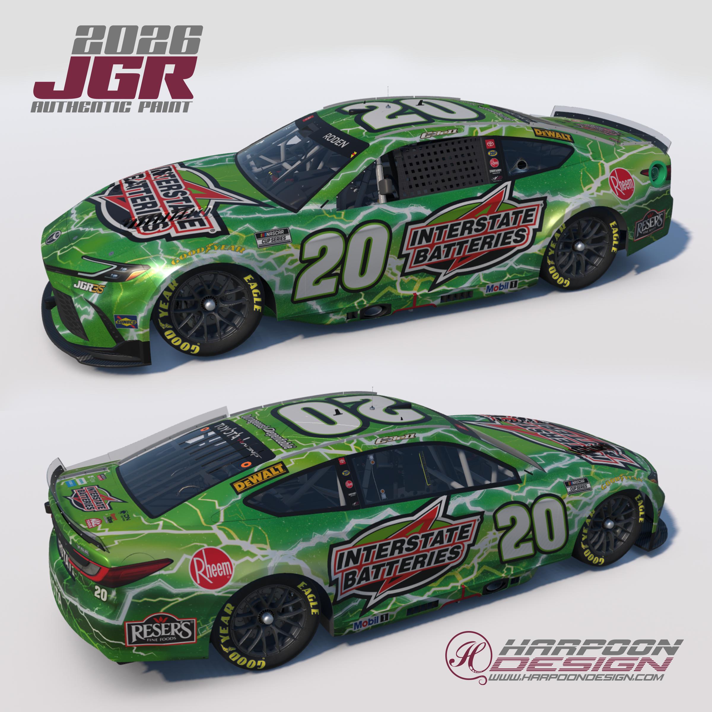 Preview of 2026 Christopher Bell Interstate Toyota Camry No Num by Brantley Roden