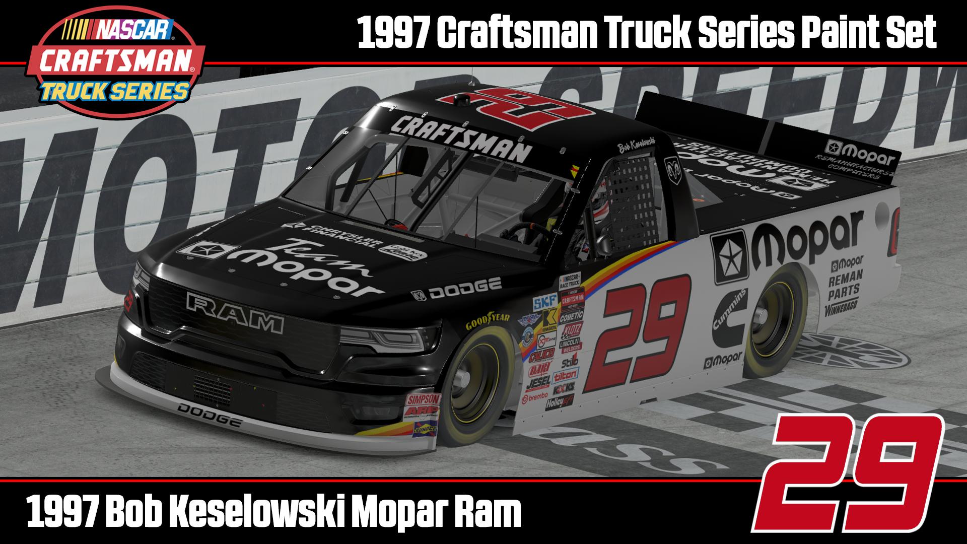 Preview of 1997 Bob Keselowski Mopar Dodge Ram (#29) by DG Swiss