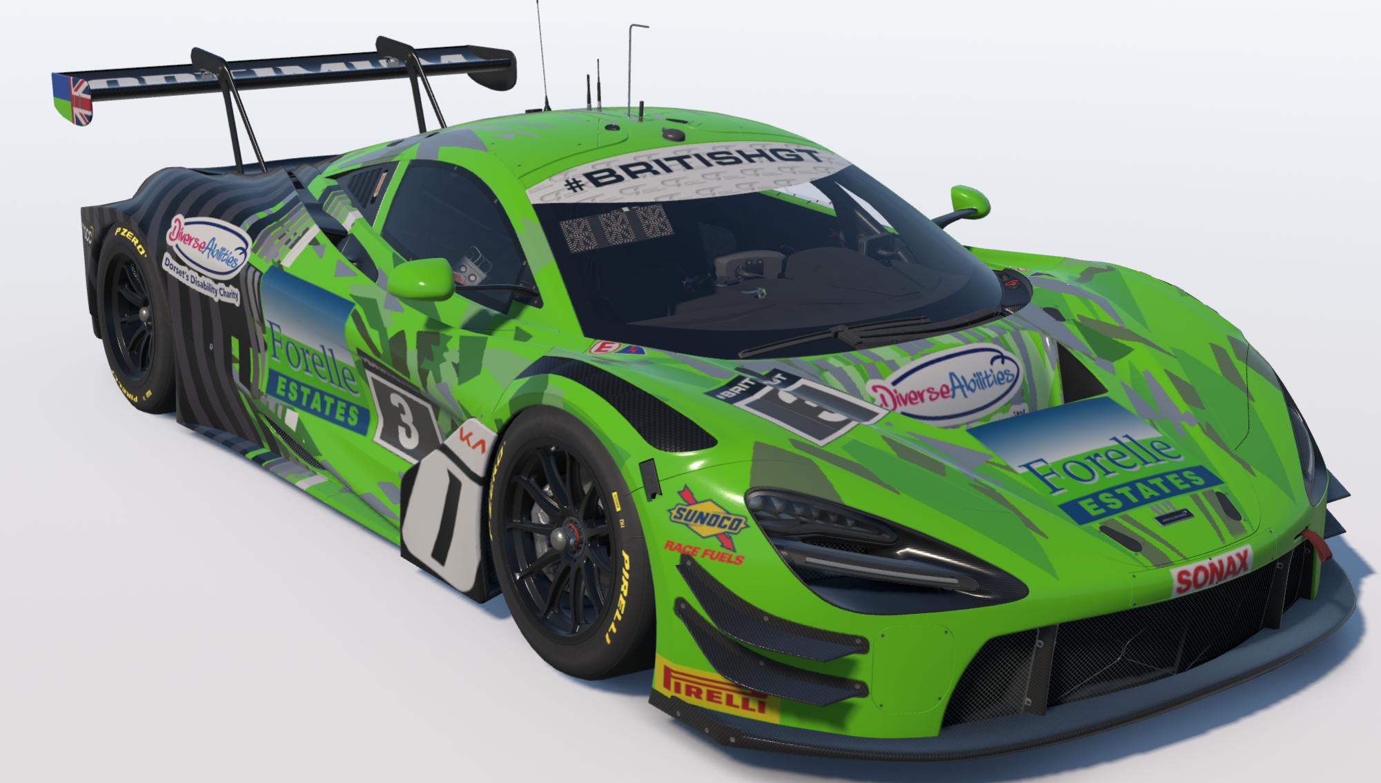 Preview of Optimum Motorsport Car #3 2026 British GT - Mike Price / Callum Macleod by Keith Archer