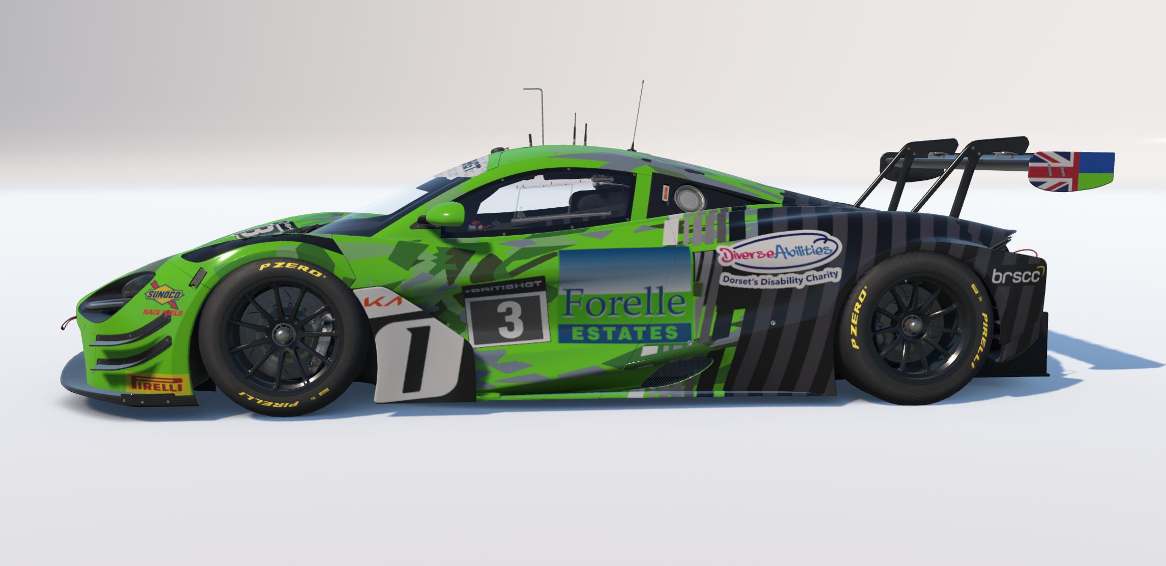 Preview of Optimum Motorsport Car #3 2026 British GT - Mike Price / Callum Macleod by Keith Archer