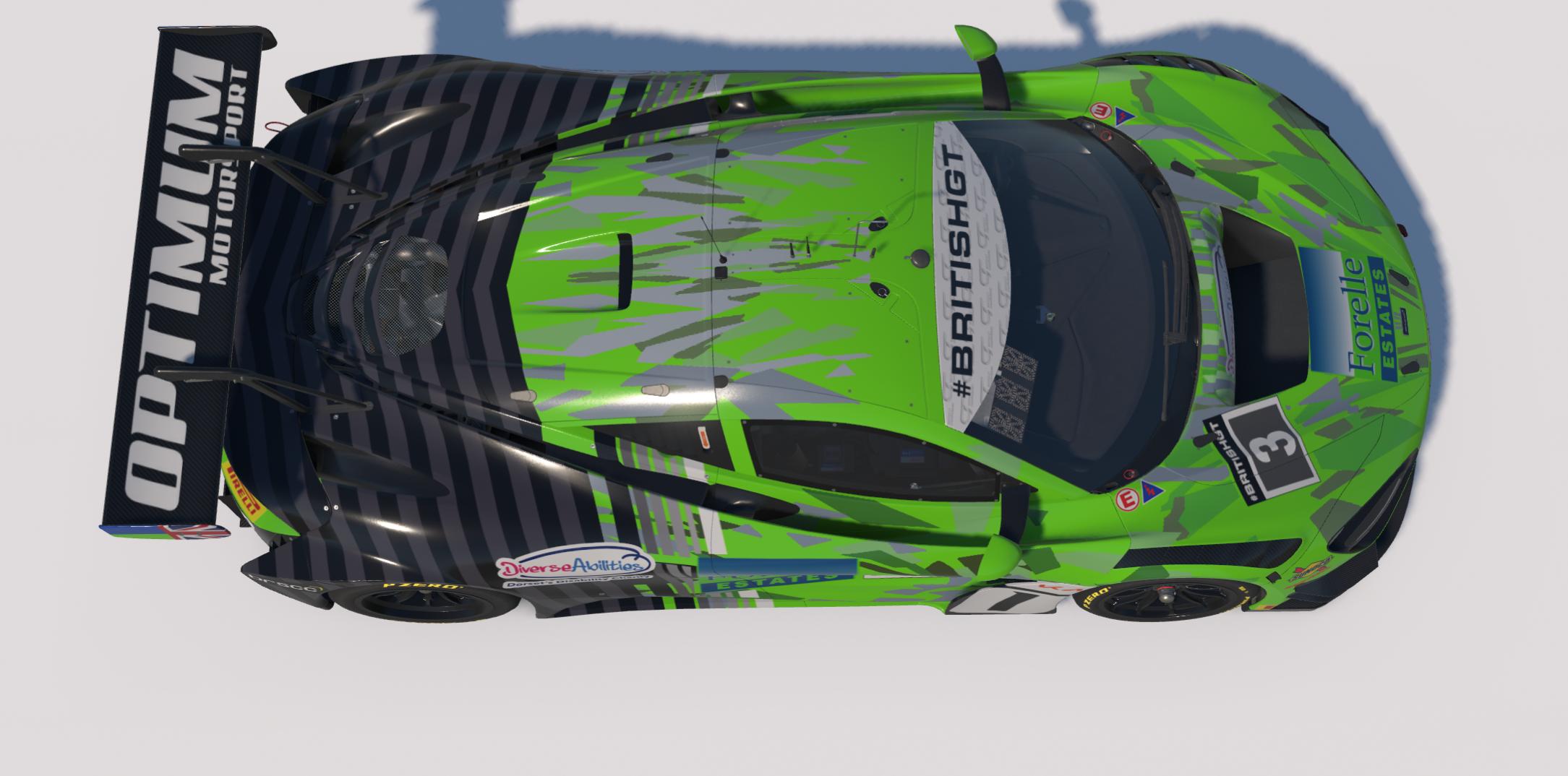 Preview of Optimum Motorsport Car #3 2026 British GT - Mike Price / Callum Macleod by Keith Archer