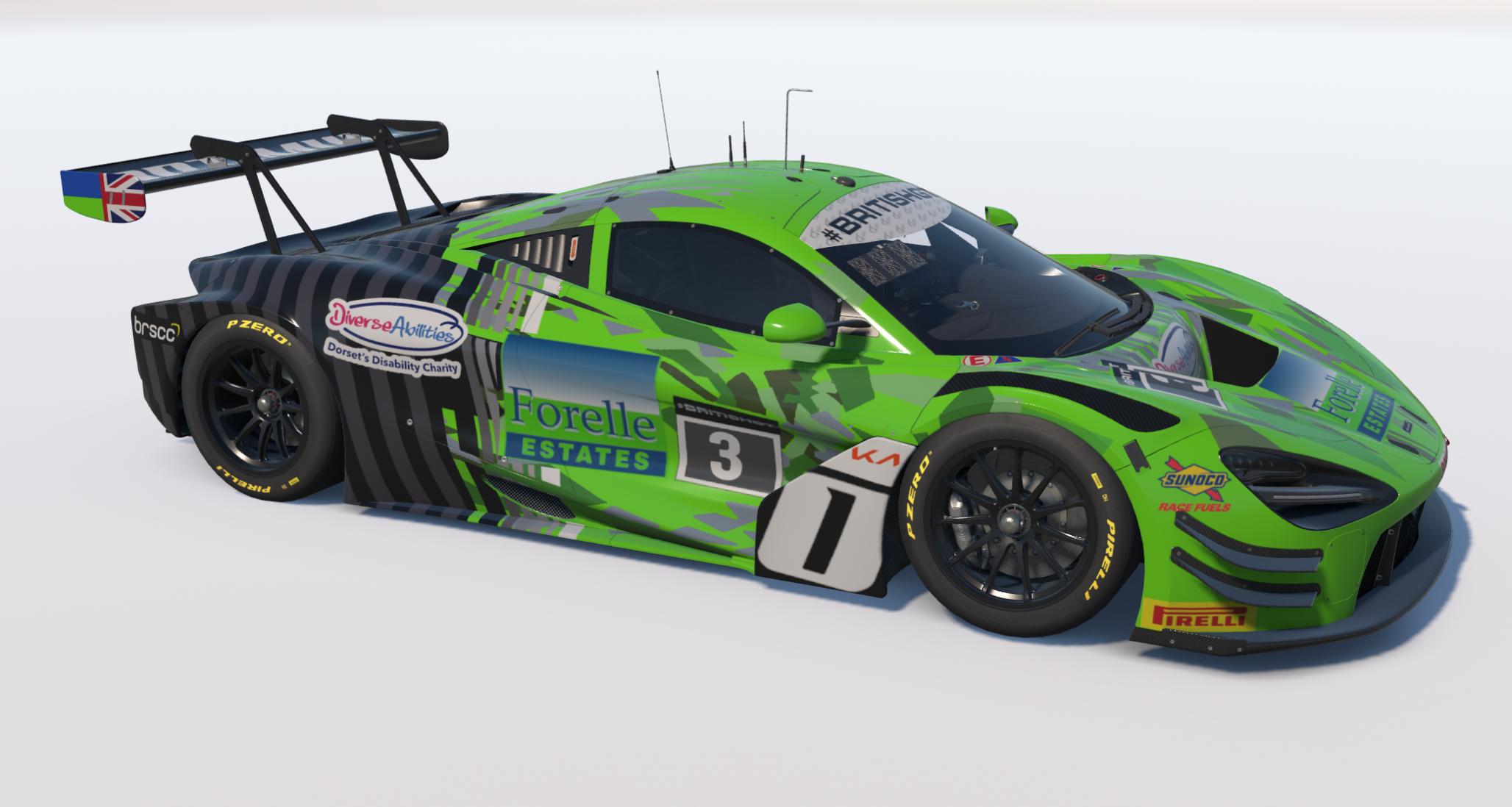 Preview of Optimum Motorsport Car #3 2026 British GT - Mike Price / Callum Macleod by Keith Archer