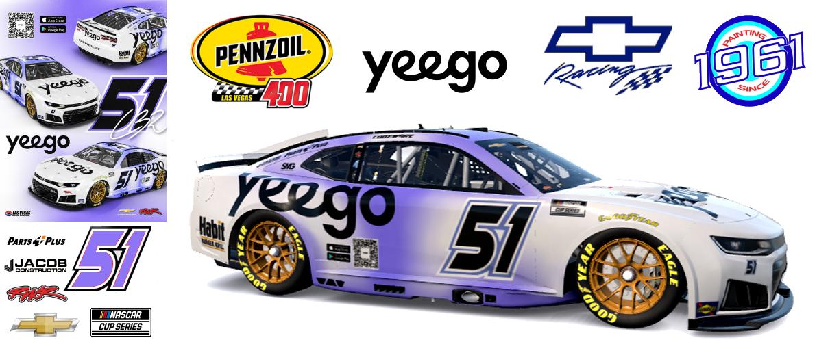 Preview of 2026 RWR Cody Ware / Yeego.ai and Habit Burger & Grill Chevrolet Camaro ZL1 at Las Vegas.  by Micael Hagstrom