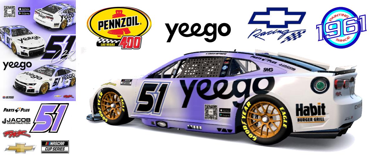 Preview of 2026 RWR Cody Ware / Yeego.ai and Habit Burger & Grill Chevrolet Camaro ZL1 at Las Vegas.  by Micael Hagstrom