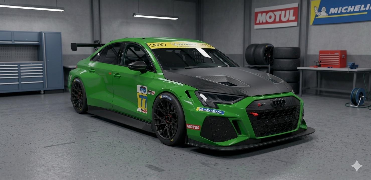 Preview of Audi RS3 Track Day Kyalami Green & Carbon Matte by Rafa C.