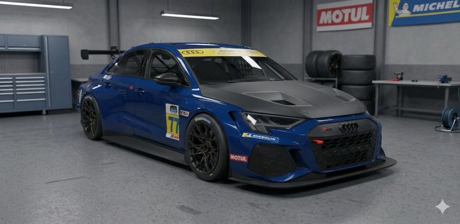 Preview of Audi RS3 Track Day Ascari Blue & Carbon Matte by Rafa C.