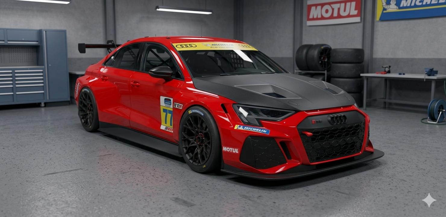 Preview of Audi RS3 Track Day Progressive Red & Carbon Matte by Rafa C.