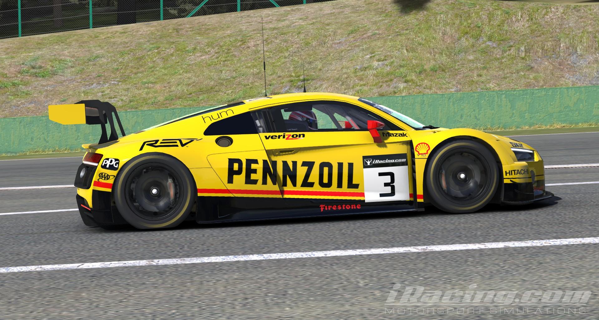 Pennzoil Shell Audi R8 LMS GT3 / Hélio Castroneves by Kazuhiro Oida ...