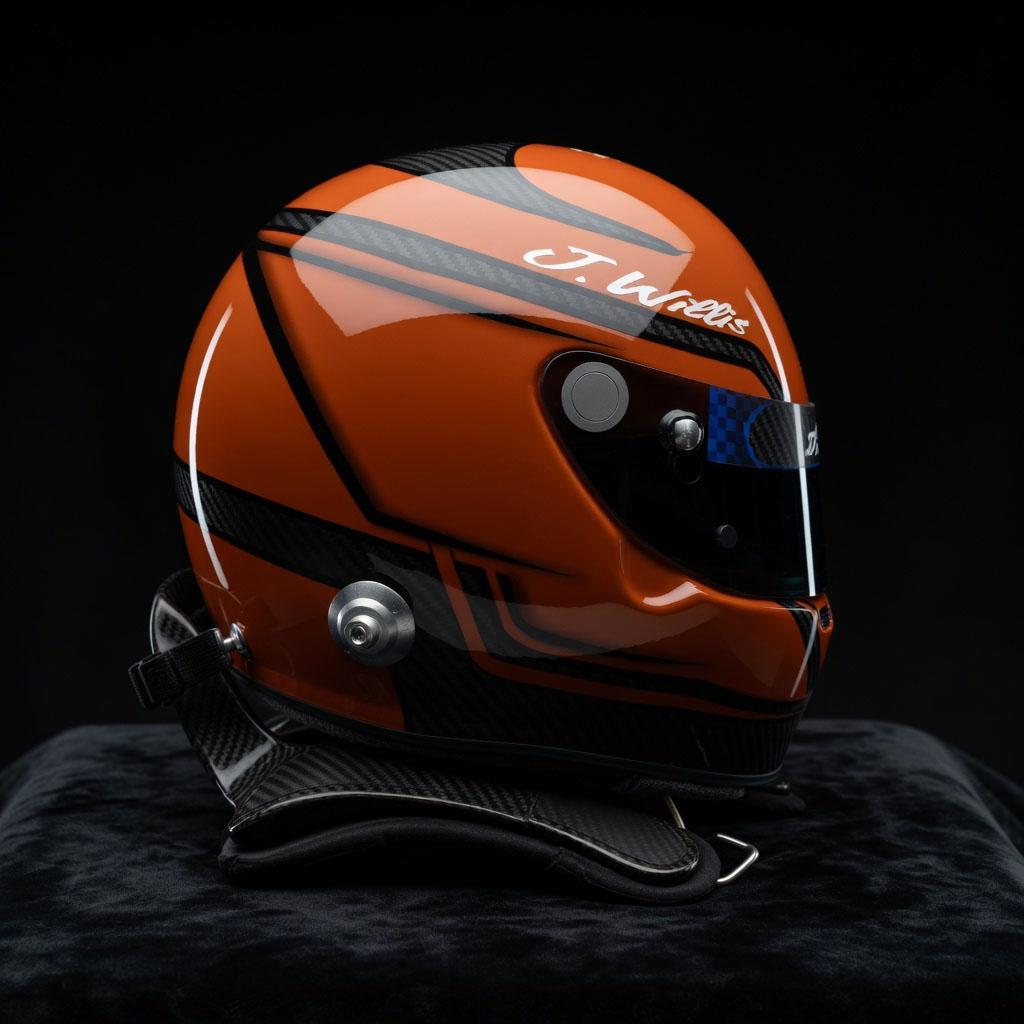 Preview of John Wills: The Electrifying HQ Livery Helmet by Alan Purser