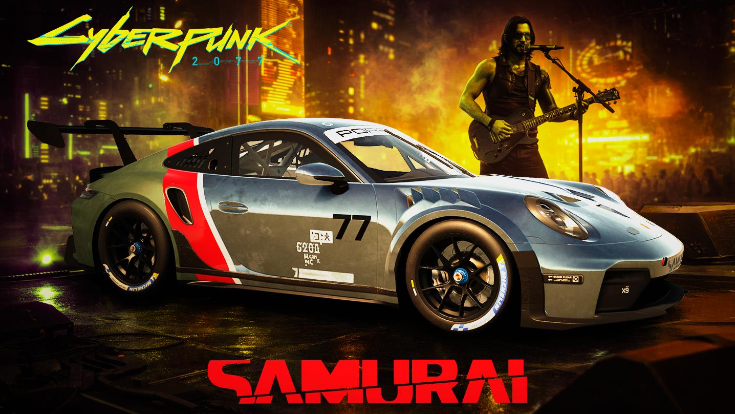 Preview of Porsche 992 2 Cup - SAMURAI - Cyberpunk 2077 (Johnny Silverhand) by Mabus T.