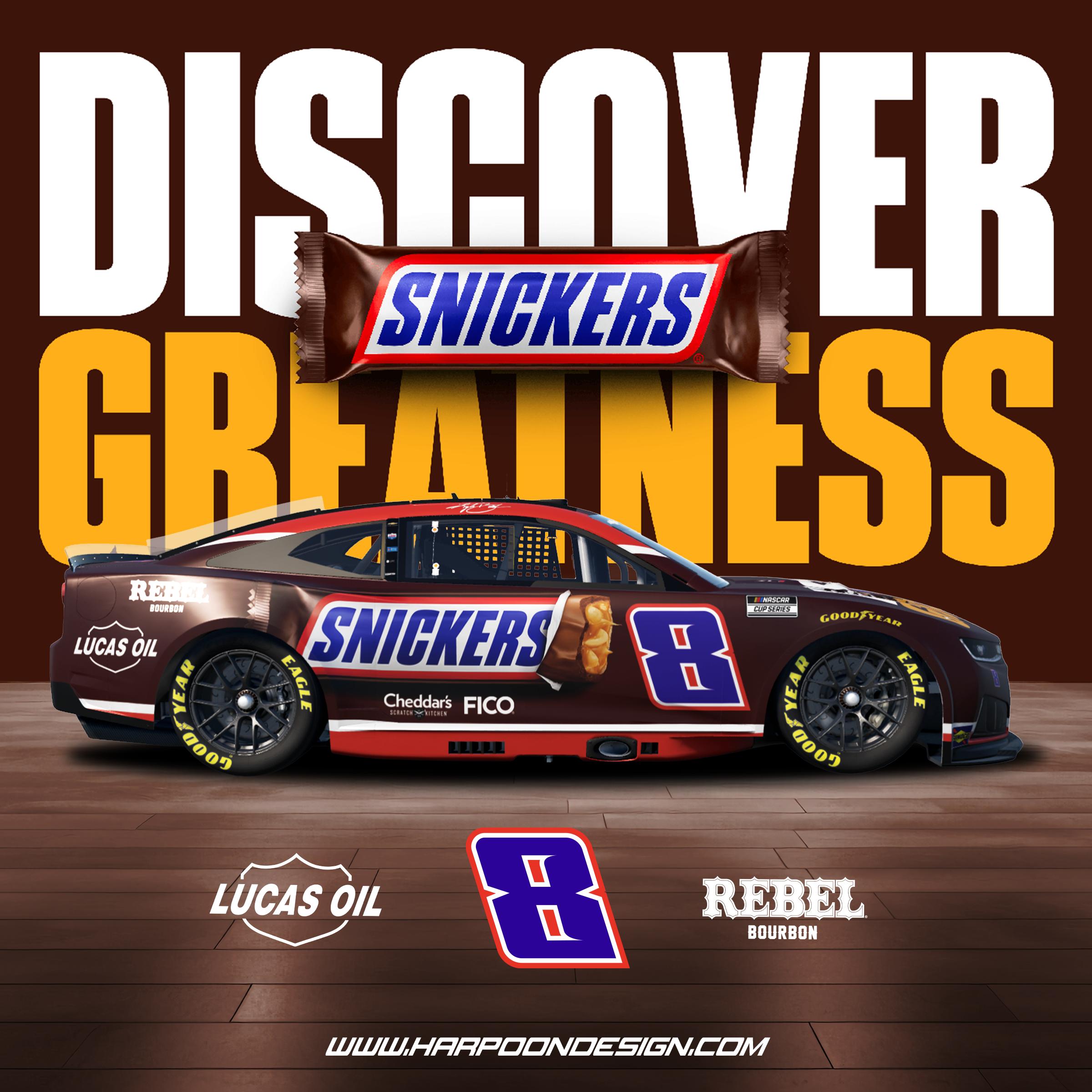 Preview of 2026 Kyle Busch Snickers Chevrolet Fantasy No Num by Brantley Roden