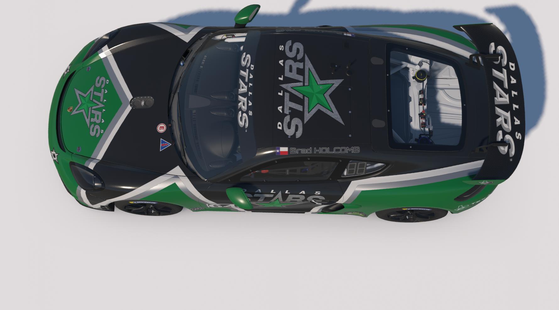 Preview of Dallas Stars NHL ice hockey jersey custom theme paint for Brad Holcomb by Keith Archer