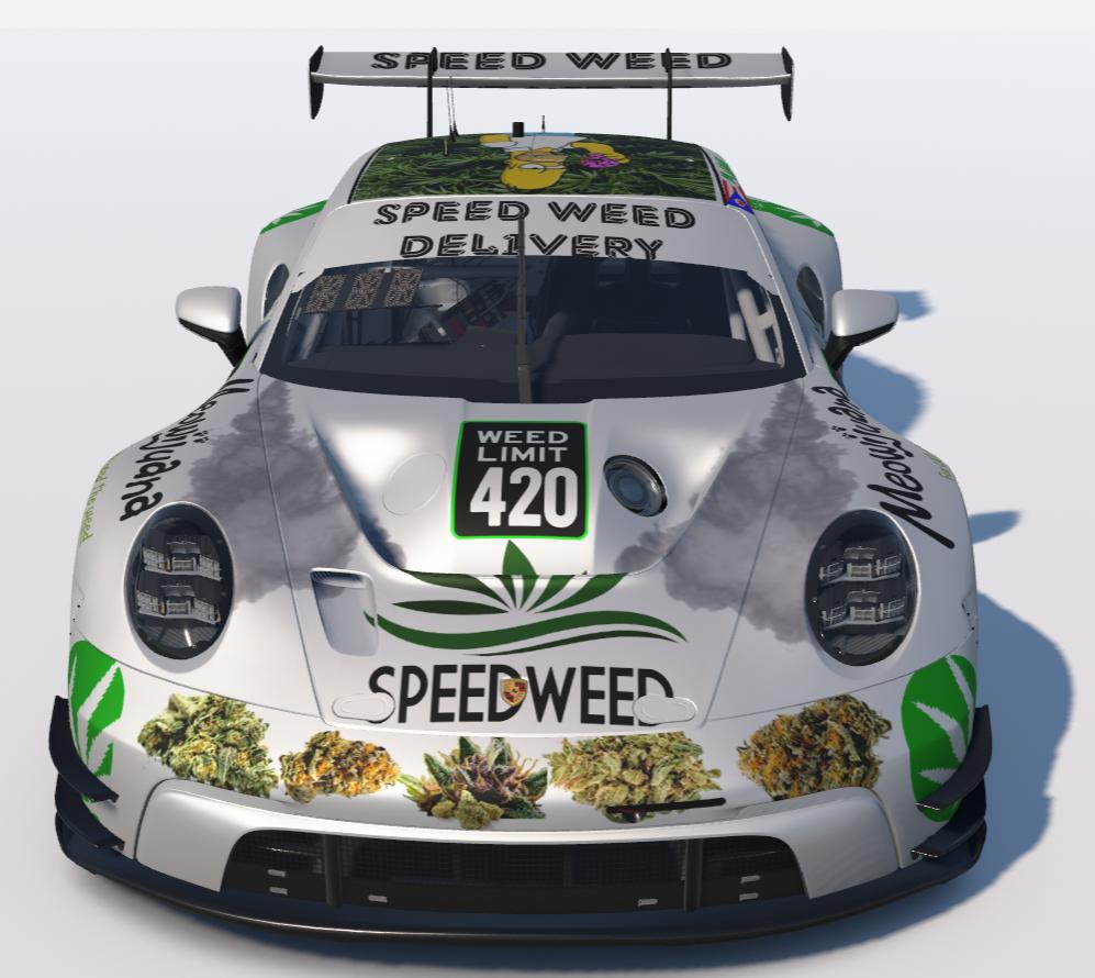 Preview of Speed Weed Delivery Porsche 992r GT3 by Todd Schwarz