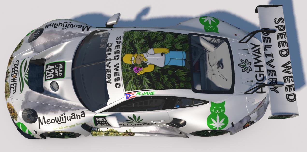 Preview of Speed Weed Delivery Porsche 992r GT3 by Todd Schwarz