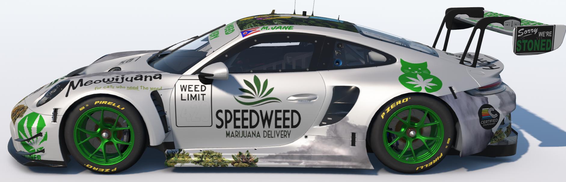 Preview of Speed Weed Delivery Porsche 992r GT3 by Todd Schwarz