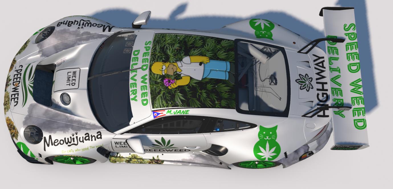 Preview of Speed Weed Delivery Porsche 992r GT3 by Todd Schwarz