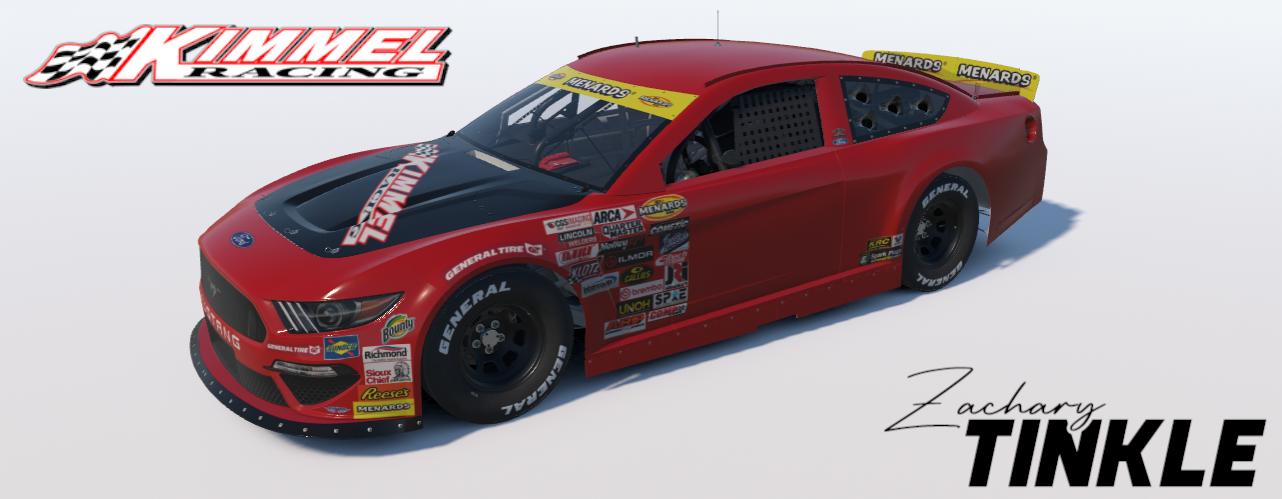 Preview of (No Numbers) fantasy  Kimmel Racing Gen 6 ARCA Mustang by Zachary Tinkle
