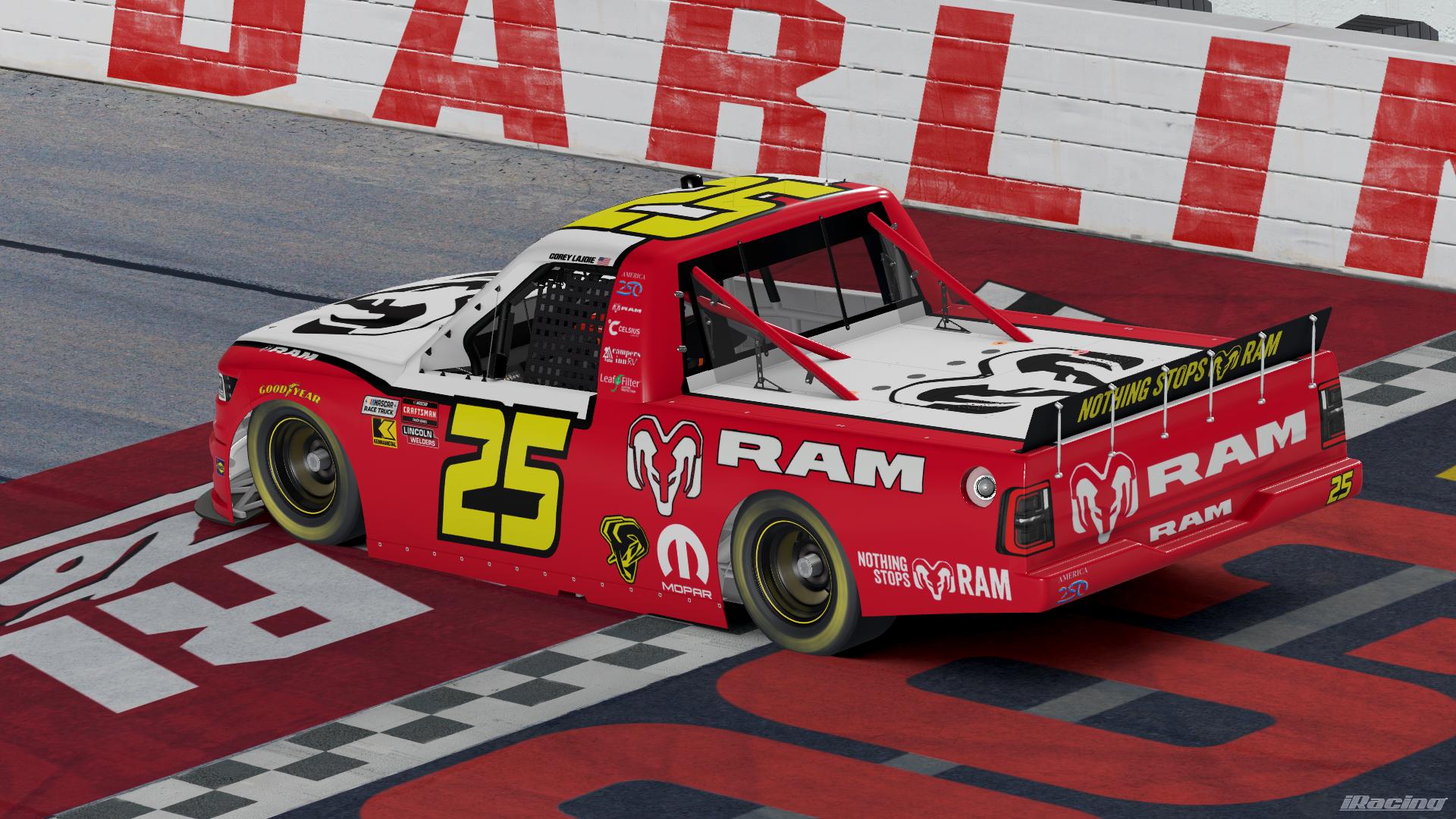 Preview of 2026 Corey LaJoie Throwback 2004 Ram (#25) by DG Swiss
