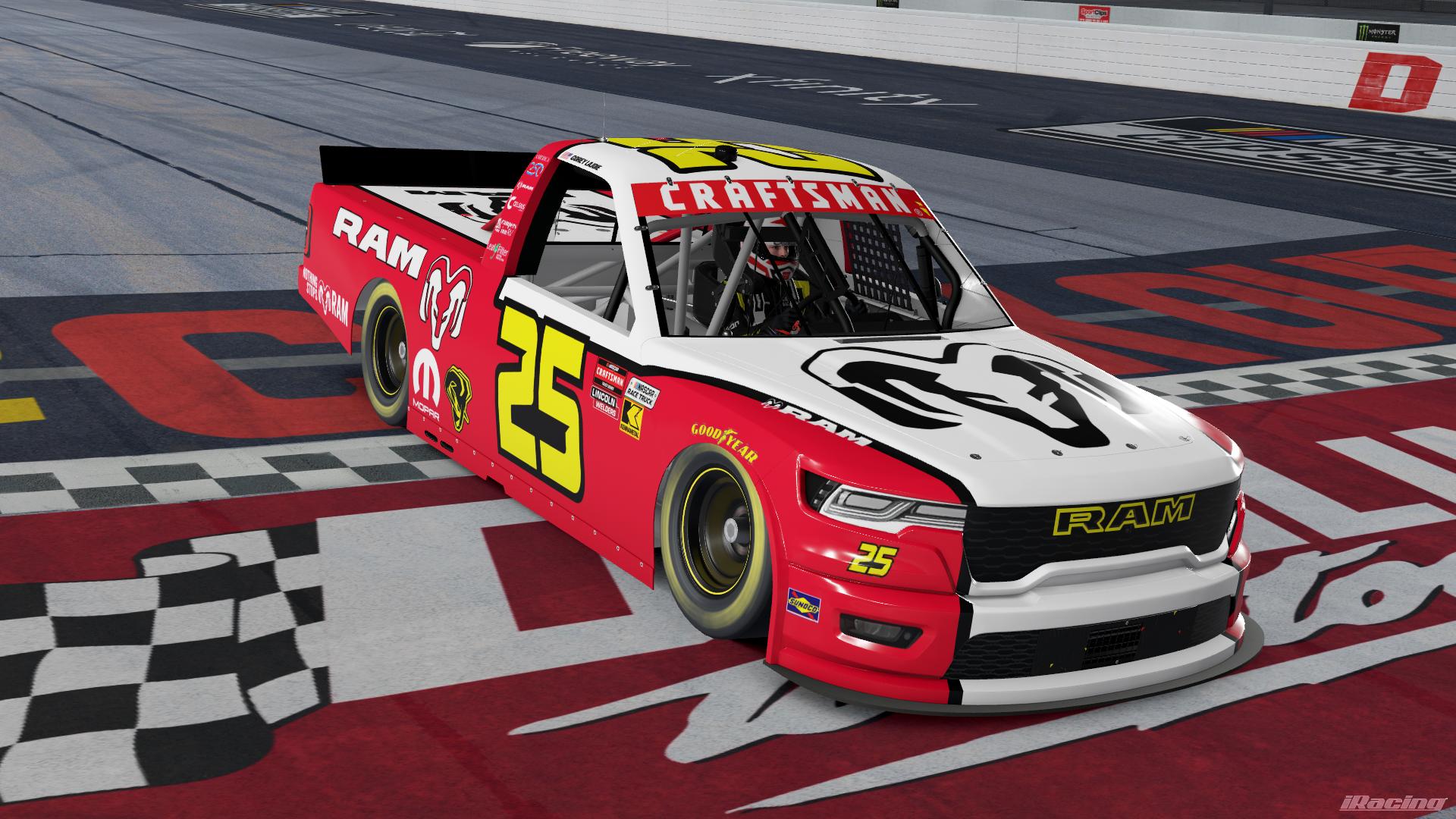 Preview of 2026 Corey LaJoie Throwback 2004 Ram (#25) by DG Swiss