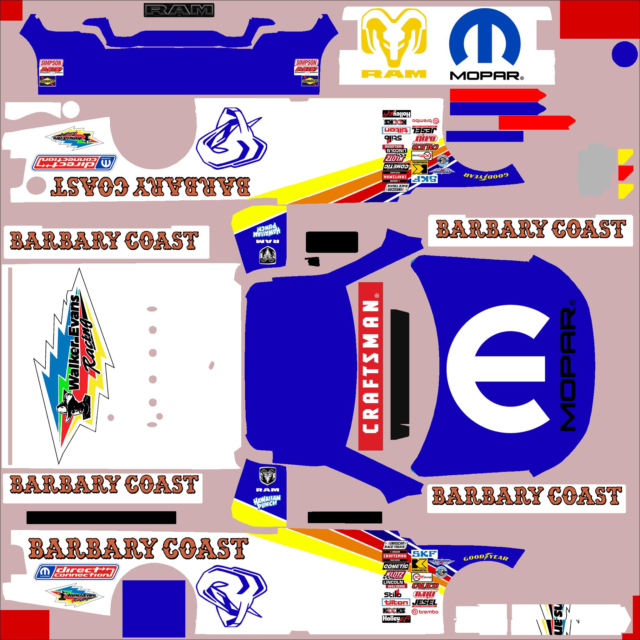 Preview of Nascar Truck Ram Walker Evans by Clyde Coman