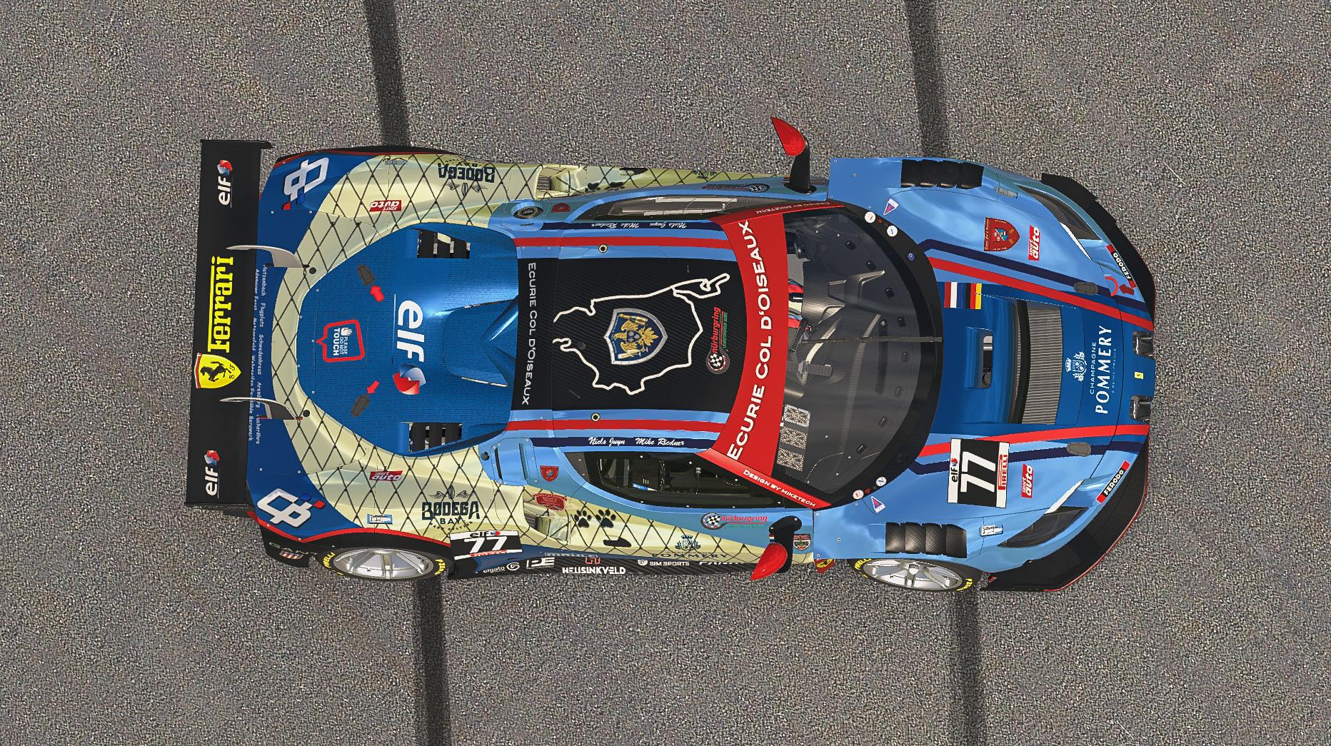 Preview of Ecurie Col dOiseaux Ferrari 296 GT3 NLS 1, 2026 by Mike Riedner