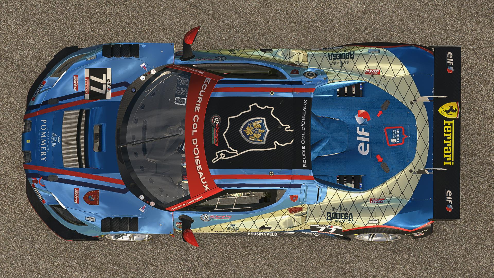 Preview of Ecurie Col dOiseaux Ferrari 296 GT3 NLS 1, 2026 by Mike Riedner