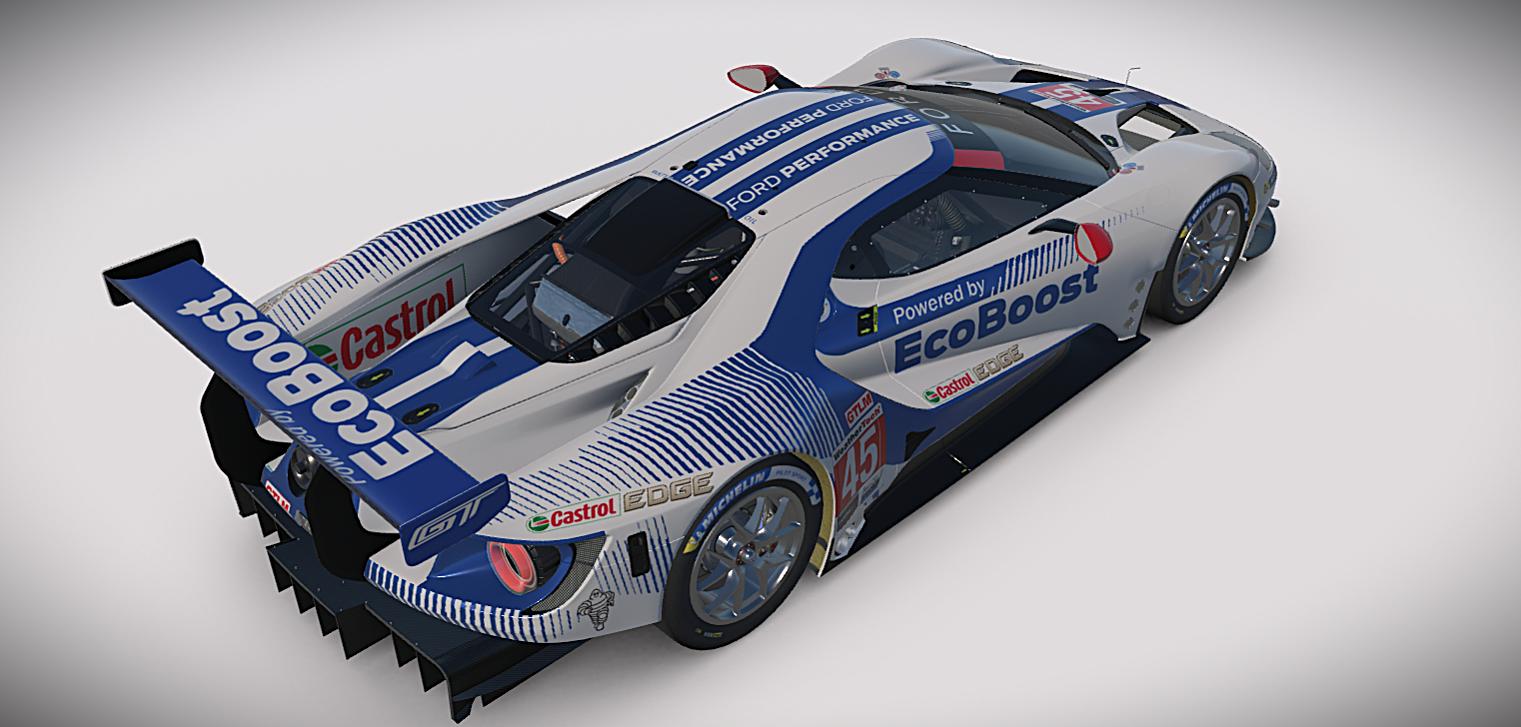 Preview of Ford GTE GTLM Blue by Hallam Cott