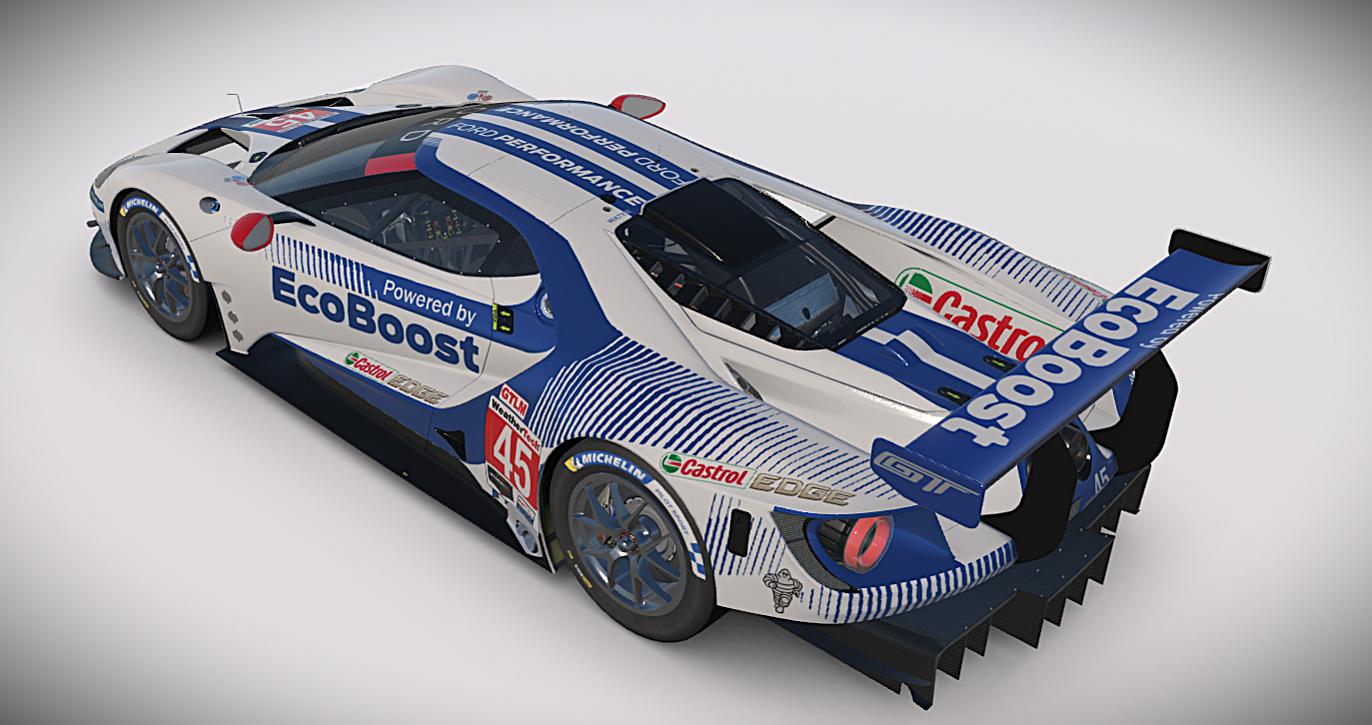 Preview of Ford GTE GTLM Blue by Hallam Cott