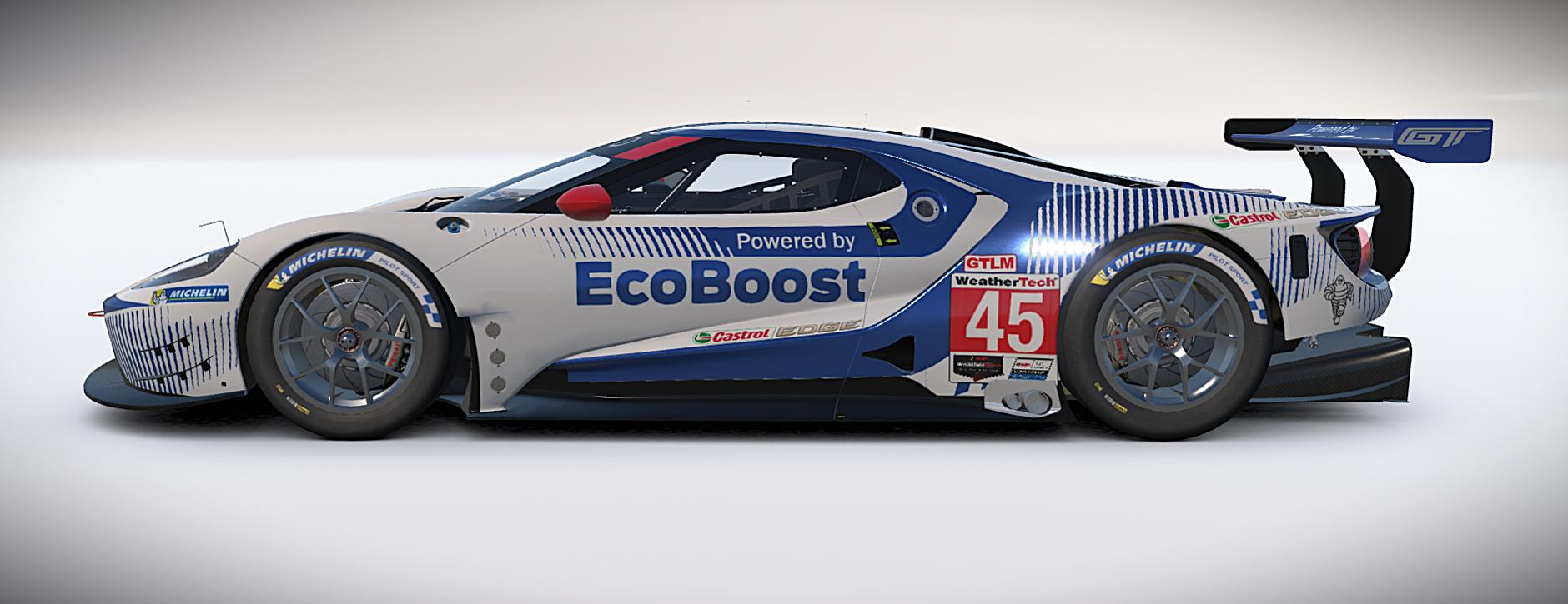 Preview of Ford GTE GTLM Blue by Hallam Cott