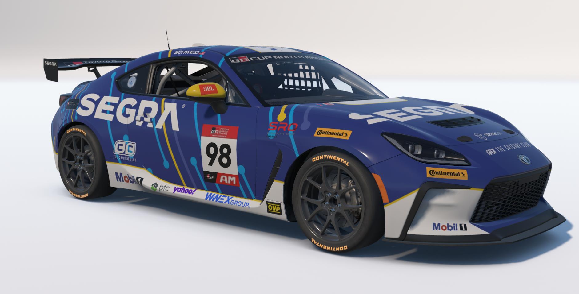 Preview of 2026 RVA Graphics Motorsports By Speed Syndicate #98 SEGRA Toyota GR Cup Car by Max Schweid