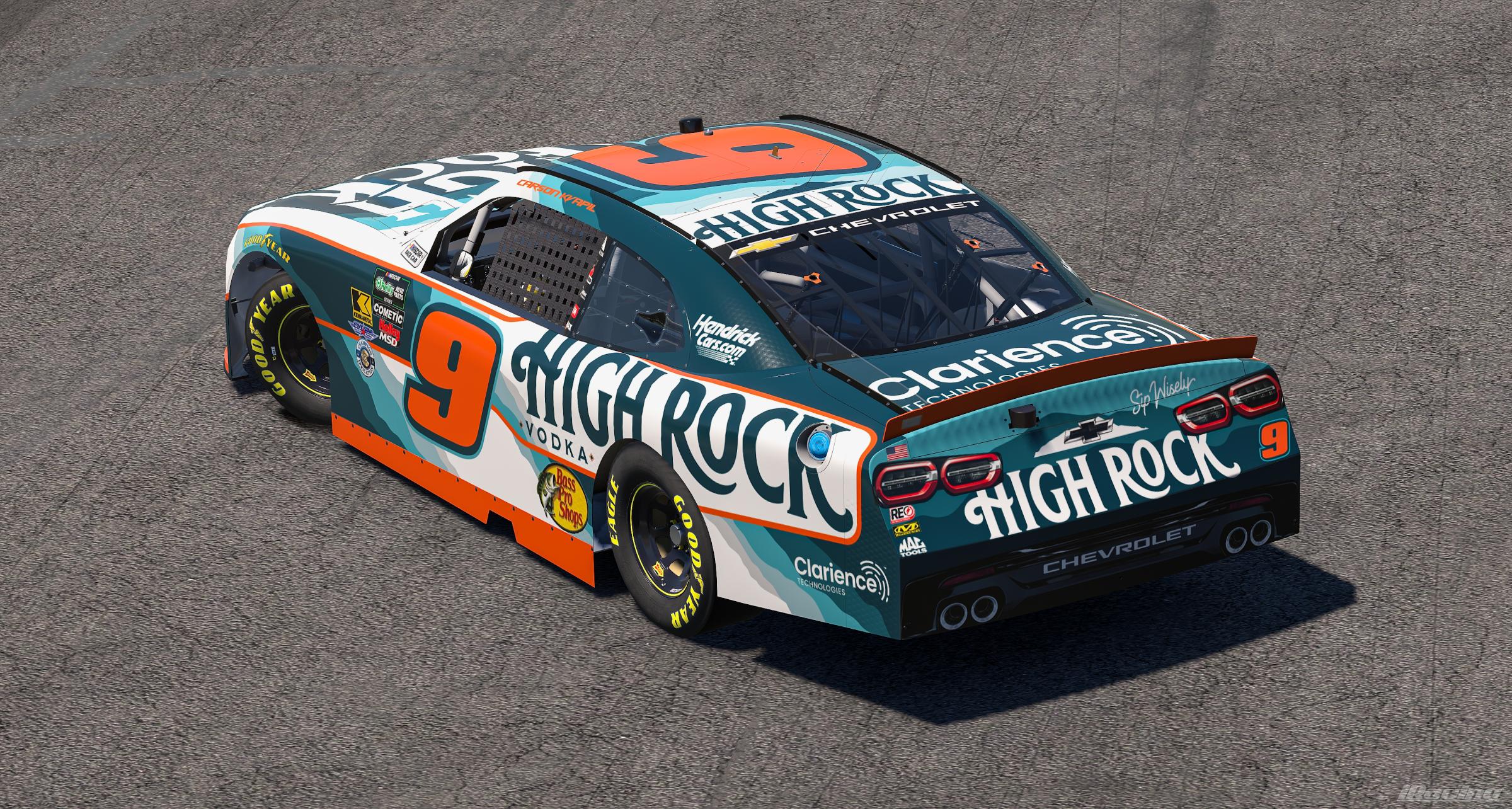 Preview of 2026 Carson Kvapil High Rock Vodka Chevrolet (No #s) by Ryan A Williams