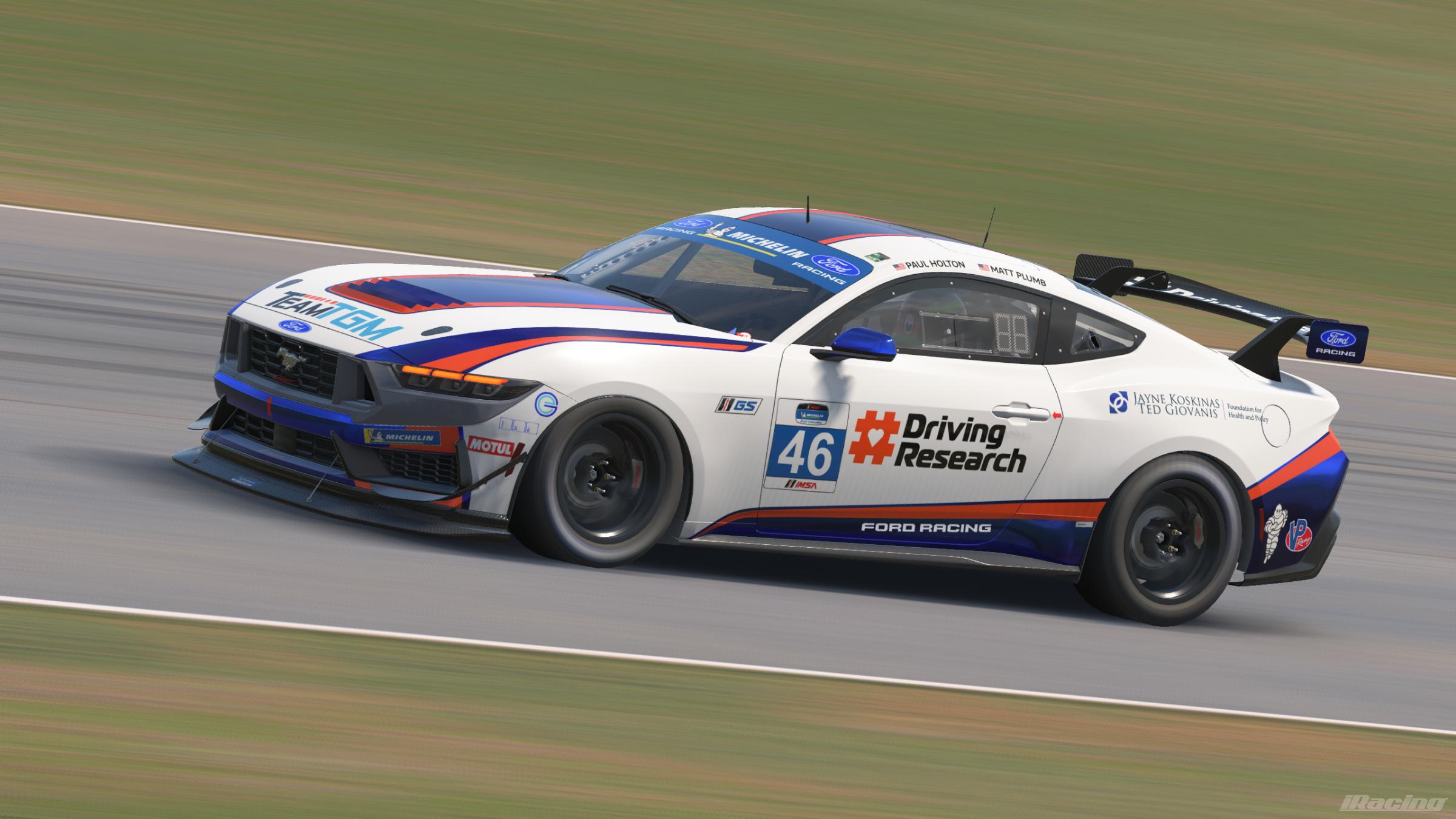 Preview of 2026 TeamTGM Ford Mustang GT4 #46 (Custom Number) by Serena M.