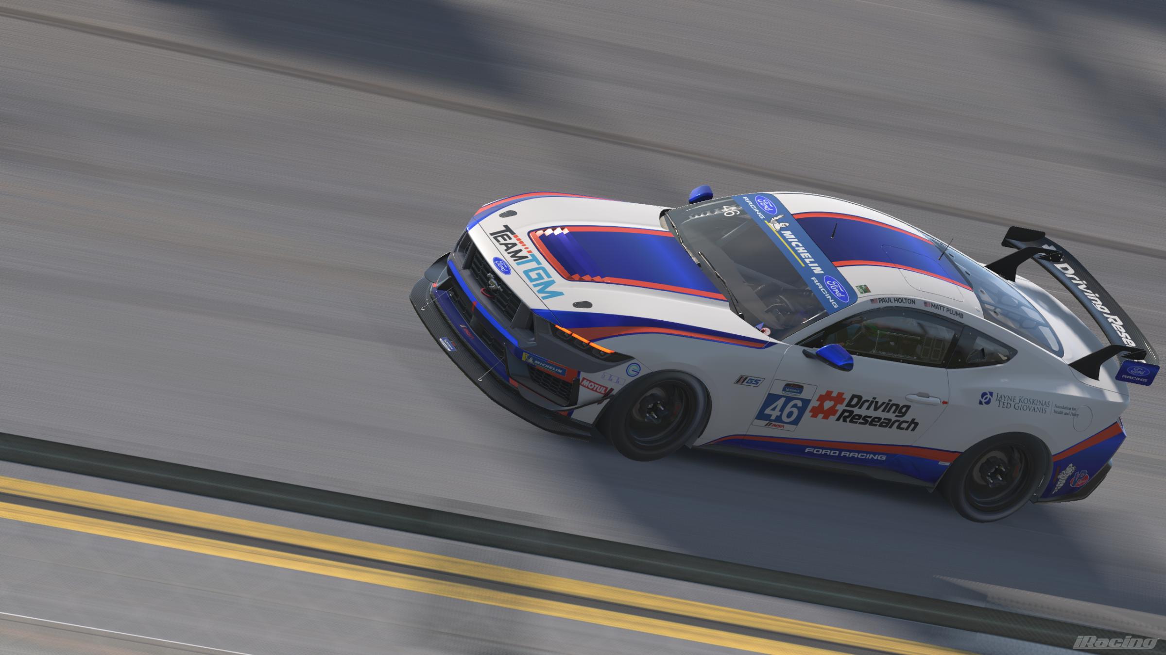 Preview of 2026 TeamTGM Ford Mustang GT4 #46 (Custom Number) by Serena M.